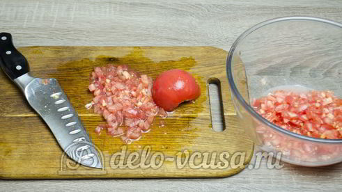 икра из баклажанов со свежими помидорами