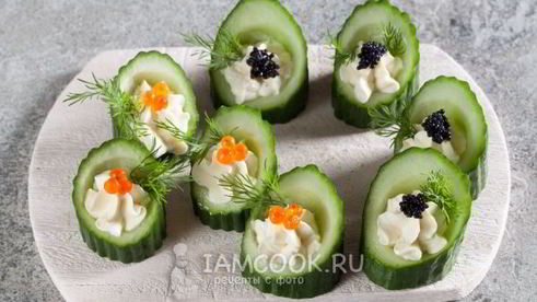 икра с огурцами