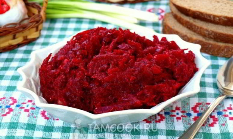 Рецепт икры свекольной
