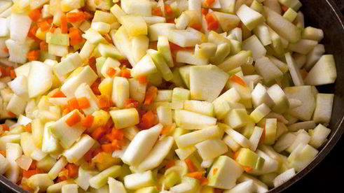 кабачковая икра кусочками