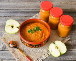 Кабачковая икра с яблоками на зиму