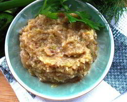 Кабачковая икра с яблоком