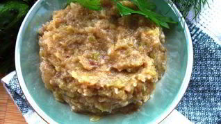 Кабачковая икра с яблоком