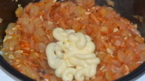 кабачковая икра в мультиварке с майонезом