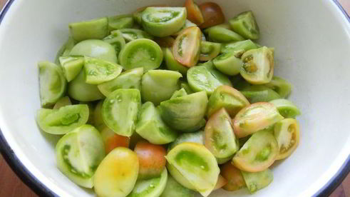 овощная икра с зелеными помидорами в мультиварке