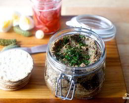 Постная грибная икра