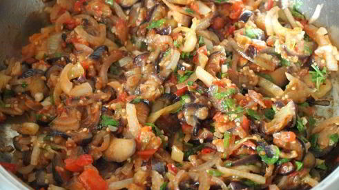 жареная икра из баклажанов