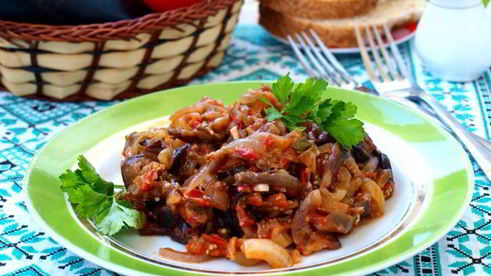 жареная икра из баклажанов