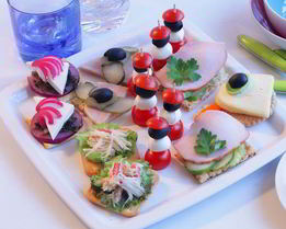 Канапе с бужениной