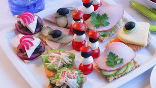 Канапе с бужениной