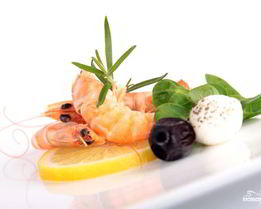 Канапе с креветками