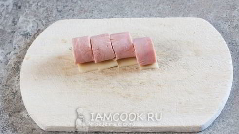 канапе с ветчиной и сыром