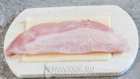 канапе с ветчиной и сыром