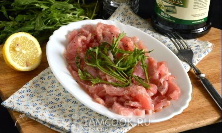 Рецепт карпачча из тунца