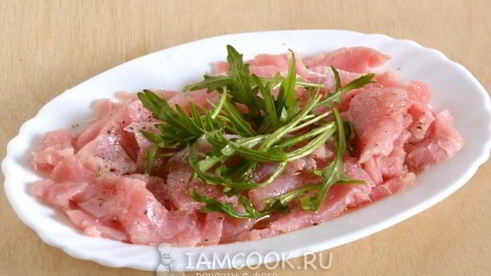 карпаччо из тунца