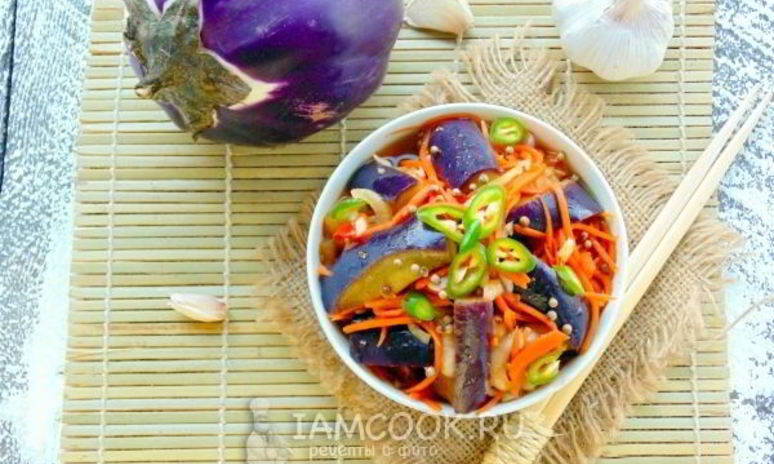 Рецепт хе из баклажанов