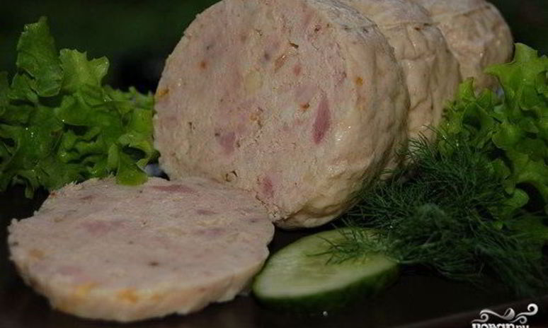 Рецепт колбасы из куриного филе
