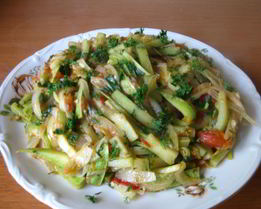 Летняя закуска из кабачков