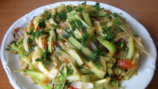 Летняя закуска из кабачков
