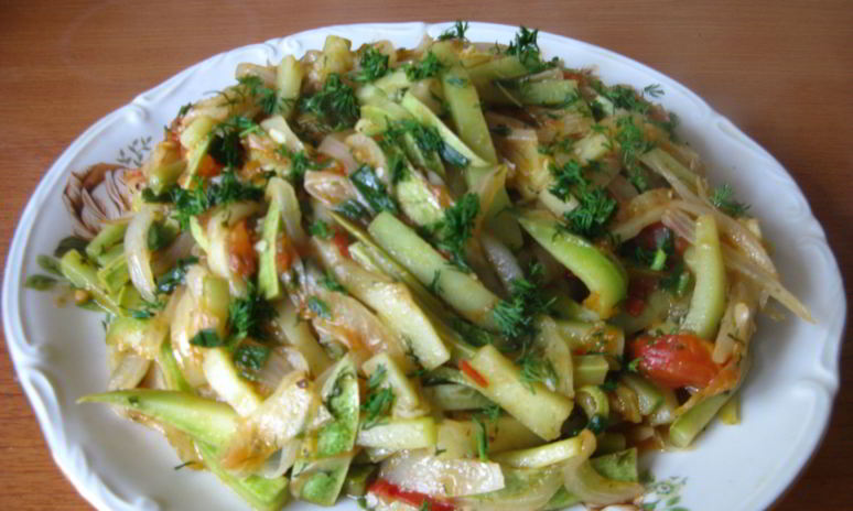 Рецепт летней закуски из кабачков