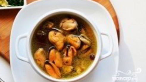 мидии, маринованные в масле