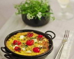 Фриттата с помидорами