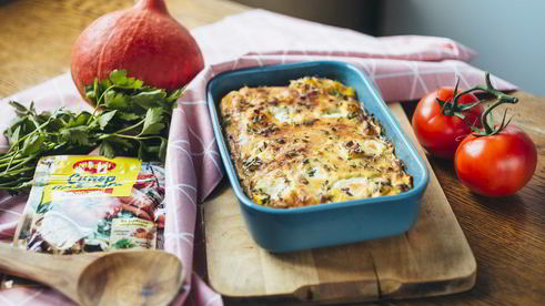 фриттата с тыквой