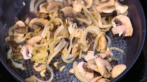 грибная фриттата со сливочным сыром