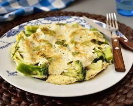 Легкий омлет с овощами