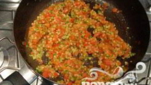 маленький овощной омлет