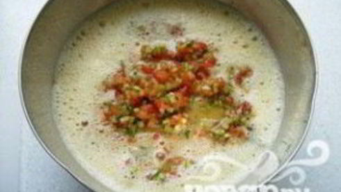 маленький овощной омлет