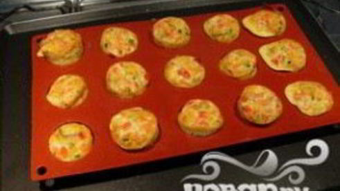 маленький овощной омлет