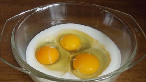 омлет на кефире