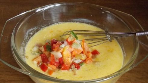 омлет на кефире