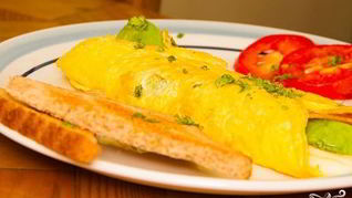 Омлет с авокадо