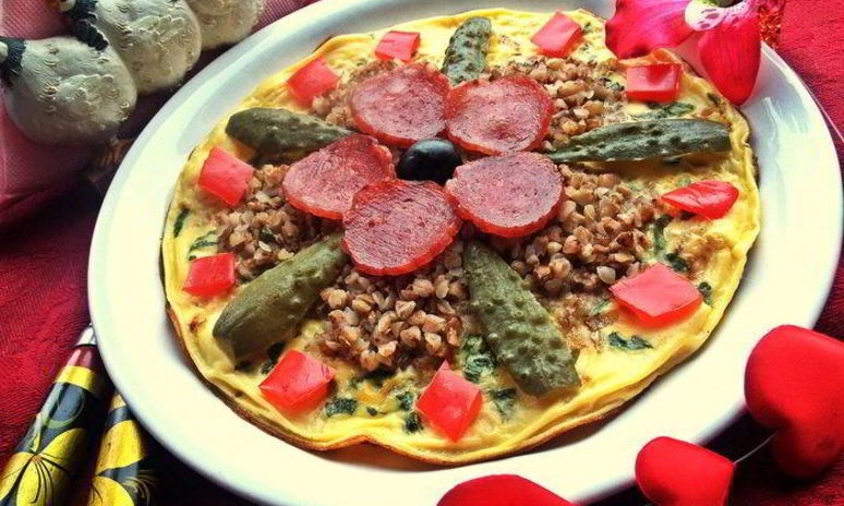 Рецепт омлета с гречневым цветком