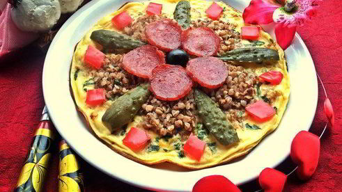 омлет с гречневым цветком