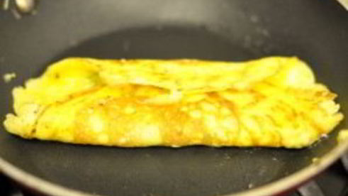 омлет с молоком и сыром