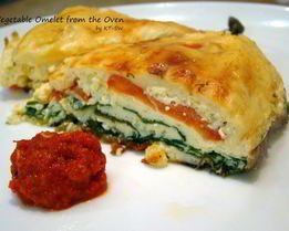 Омлет с овощами в духовке