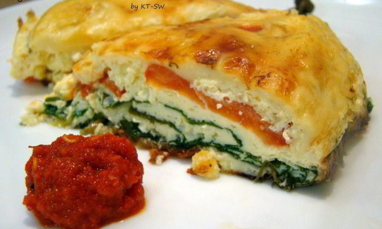 Рецепт омлета с овощами в духовке