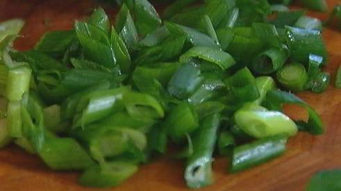 омлет с цукини и зеленым горошком