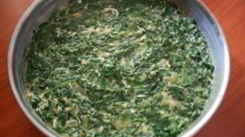 омлет со шпинатом и сыром