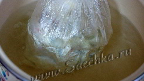 омлет в пакете