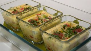 Паровая фриттата с овощами