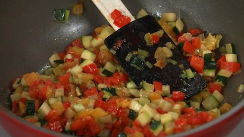 паровая фриттата с овощами