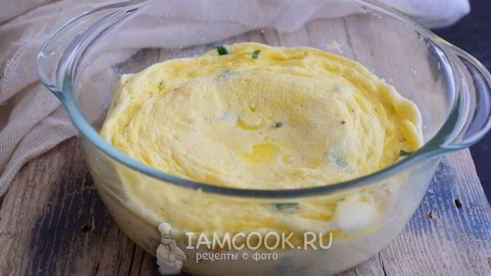 паровой омлет в микроволновке