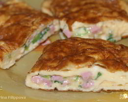 Рулетики из омлета