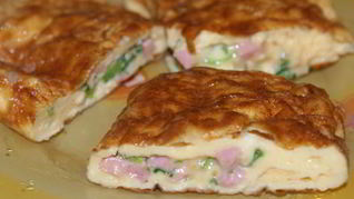 Рулетики из омлета