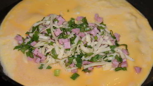 рулетики из омлета