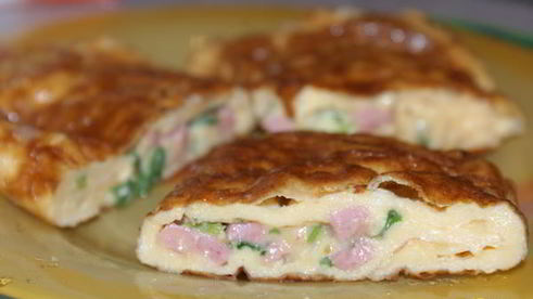 рулетики из омлета